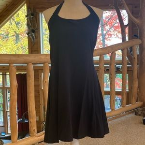 Black halter dress